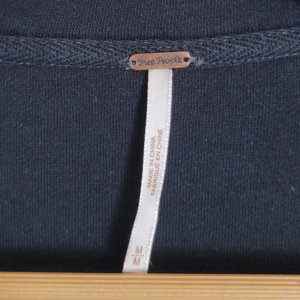 Anthropologie Free People Ruby Jacket in Incense Washed Black - Picture 7 of 14